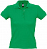 Рубашка поло женская People 210, ярко-зеленая - Фото 1