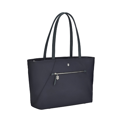 Сумка VICTORINOX Victoria Signature Tote, синяя, нейлон/кожа, 51x15x30 см, 19 л