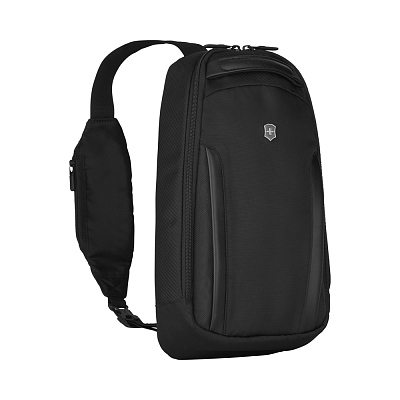 Рюкзак на одно плечо VICTORINOX Altmont Professional Tablet Sling, чёрный, полиэфирная ткань, 24x10x39 см, 8 л