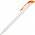 Ручка шариковая Favorite, белая с оранжевым - Фото 2