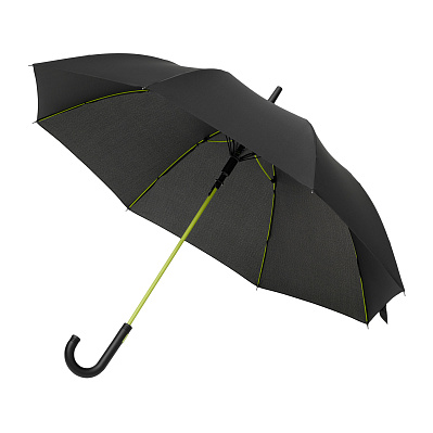 Зонт-трость Quantum /оранжевый (Черный)