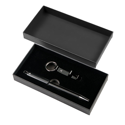 Набор ручка+ брелок ARCADA (Чёрный)