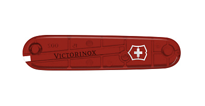 Передняя накладка для ножей VICTORINOX 91 мм пластиковая полупрозрачная красная