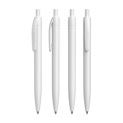 Ручка шариковая "Phil" из антибактериального пластика, белый