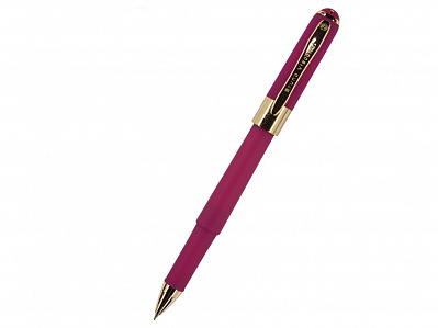 Ручка пластиковая шариковая Monaco (Пурпурный/золотистый)