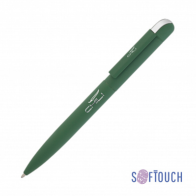 Ручка шариковая "Jupiter", покрытие soft touch  (Темно-зеленый)