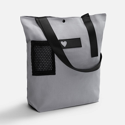 Шопер-конструктор Taga с черными элементами (Чёрный)