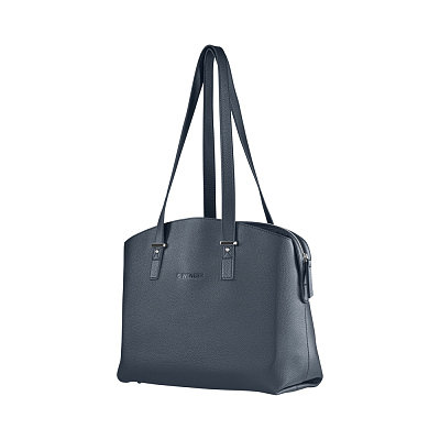 Сумка женская WENGER RosaElli с карманом для ноутбука 14", синяя, полиэстер, 37 x29x19 см