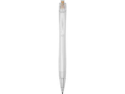 Ручка шариковая Honua из переработанного ПЭТ (Прозрачный/оранжевый)