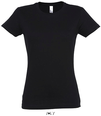 Фуфайка (футболка) IMPERIAL женская,Глубокий черный S