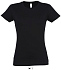 Фуфайка (футболка) IMPERIAL женская,Глубокий черный S - Фото 1