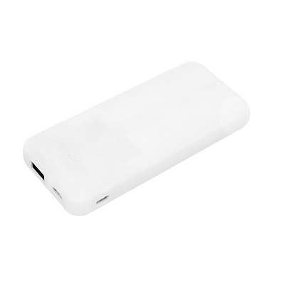 Внешний аккумулятор Arrida 5000mAh, с покрытием Baby skin  (Белый)