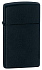 Зажигалка ZIPPO Slim® с покрытием Black Matte, латунь/сталь, чёрная, матовая, 29x10x60 мм - Фото 1