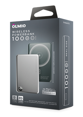 Беспроводной магнитный ПЗУ Olmio QM-16, темно-серый