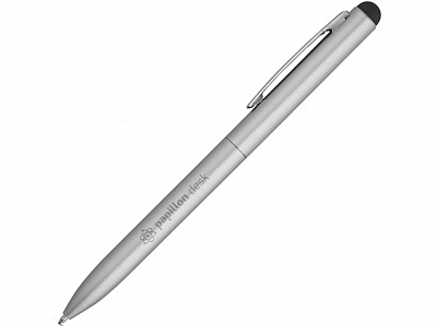 Алюминиевая шариковая ручка со стилусом WASS TOUCH (Матовый серебристый)