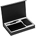 Коробка Silk с ложементом под ежедневник 10x16 см, аккумулятор и ручку, черная - Фото 3