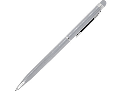 Ручка-стилус металлическая шариковая BAUME (Серебристый)