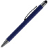 Ручка шариковая Atento Soft Touch со стилусом, темно-синяя - Фото 2