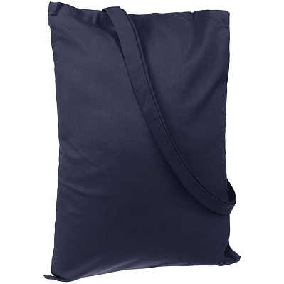 Холщовая сумка Basic 105, темно-синяя (Темно-синий)