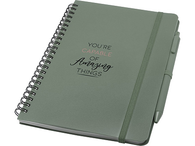 Блокнот А5 Thalaasa с шариковой ручкой