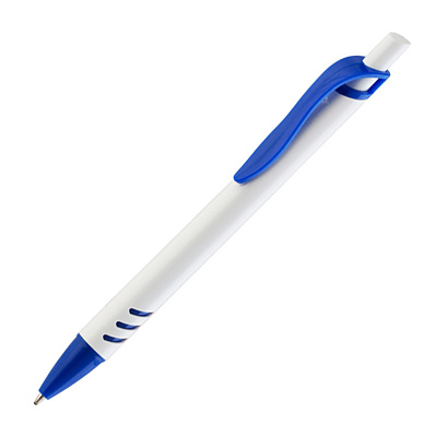 Ручка шариковая "Boston"  (Белый с синим)