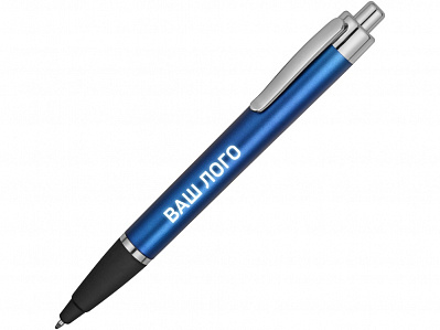 Ручка пластиковая шариковая Glow с подсветкой (Синий/серебристый/черный)