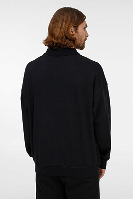 Свитшот оверсайз унисекс S6, черный