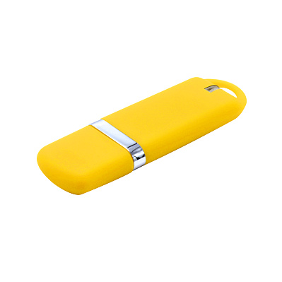 Флешка “Shape” с покрытием Софт Тач 16 GB, желтая (Желтый)