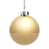 Елочный шар Finery Gloss, 10 см, глянцевый золотистый - Фото 2