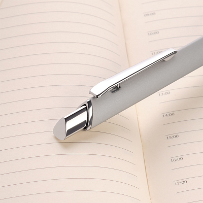 Шариковая ручка Пирамид Нео (Pyramid NEO), серебро