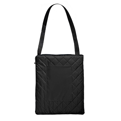 Плед для пикника "Rest"; чёрный; 115 х 140 см; двухсторонний материал флис 150 гр/м2+оксфорд  210 T (Чёрный)