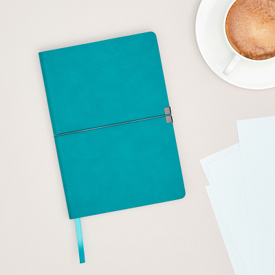 Ежедневник Ин Велюр (In Velour) недатированный, бирюзовый