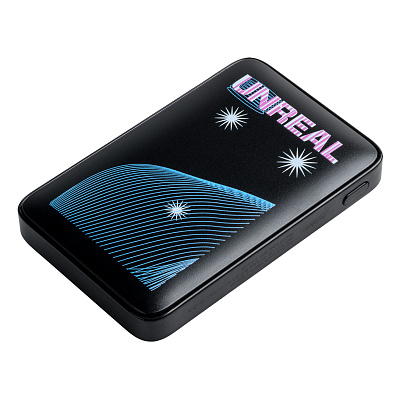 Внешний аккумулятор с цветной подсветкой Ancor 5000 mAh  Unreal (Черный)