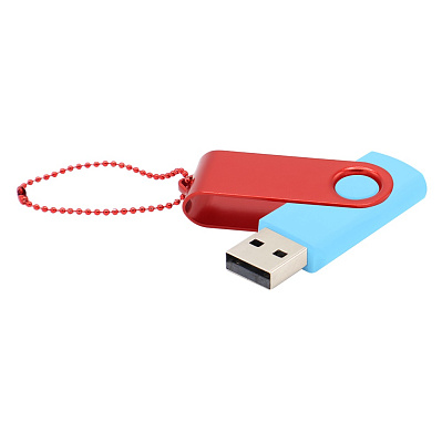 Флешка Designer To Go 2.0 USB 16Gb  (Голубой/красный)