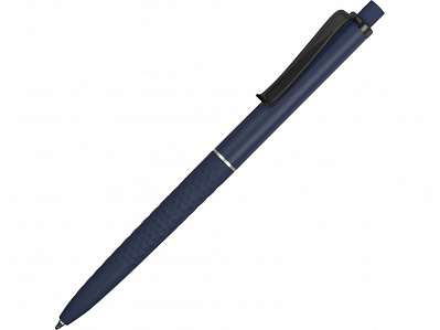 Ручка пластиковая soft-touch шариковая Plane (Темно-синий)