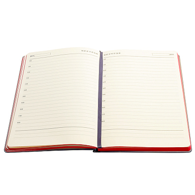 Ежедневник A5 недатированный Carisma в мягком переплёте, красный