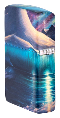 Зажигалка ZIPPO Penguin с покрытием Glow In The Dark Green, латунь/сталь, разноцветная, 38x13x57 мм