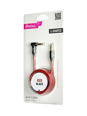 Аудиокабель Partner AUX, угловой