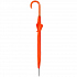 Зонт-трость с пластиковой ручкой, механический; оранжевый; D=103 см; 100% полиэстер 190 T - Фото 3