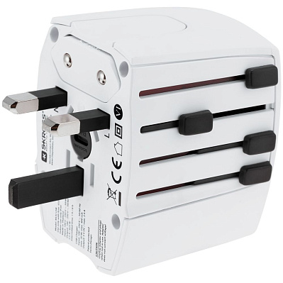 Зарядное устройство S-Kross MUV для путешествий, белое (Белый)