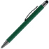 Ручка шариковая Atento Soft Touch со стилусом, зеленая - Фото 2