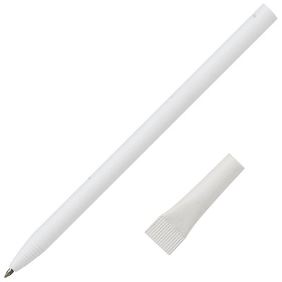 Ручка шариковая Carton Plus, белая (Белый)