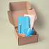 Подарочный набор JOY: блокнот, ручка, кружка, коробка, стружка; голубой - Фото 7