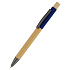 Ручка &quot;Авалон&quot; с корпусом из бамбука и софт-тач вставкой, темно-синий - Фото 1