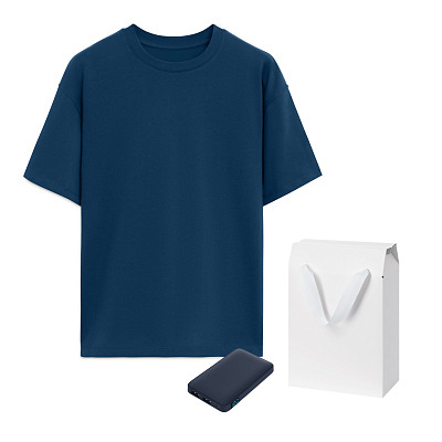 Набор с одеждой RUST (футболка, аккумулятор) , XS/S (Синий)