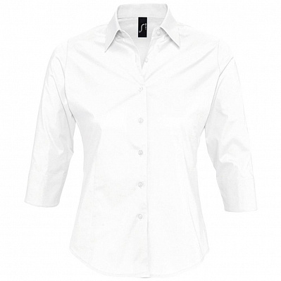 Рубашка женская с рукавом 3/4 Effect 140, белая (Белый)