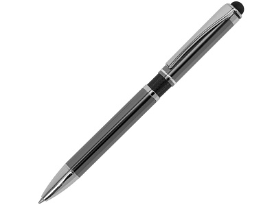 Ручка металлическая шариковая Isabella (Оружейная сталь/черный)