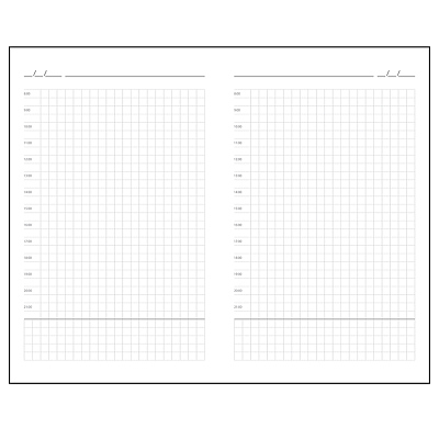 Ежедневник недатированный SIMPLY FLEX, А5,  голубой, кремовый блок, в клетку