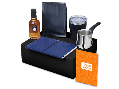 Подарочный набор Re:y. Routine с туркой, термокружкой и кофе