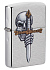 Зажигалка ZIPPO Sword Skull Desig с покрытием Brushed Chrome, латунь/сталь, серебристая, 38x13x57 мм - Фото 1